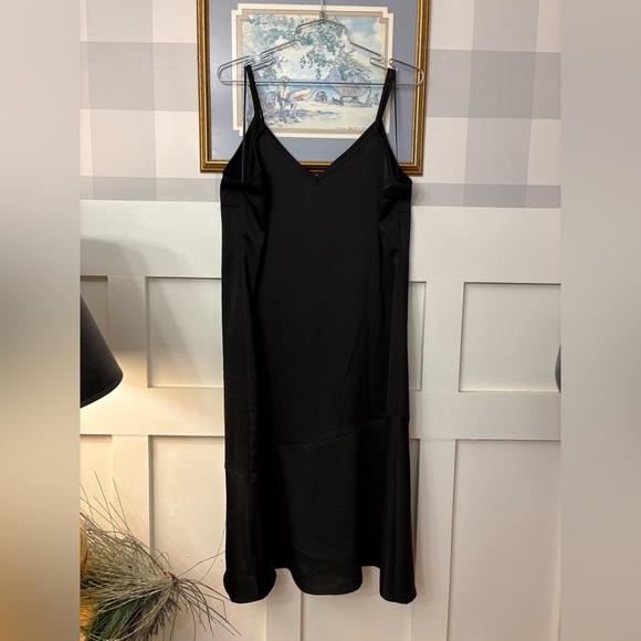 Sam Edelman Black Midi Dress Size Large - Picture 6 of 6